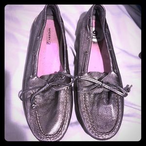 Sperry metallic loafers